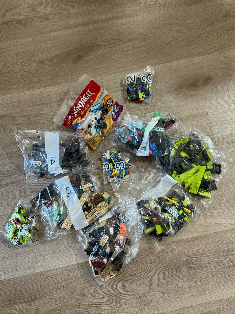 Legos in sealed bags- random assortment